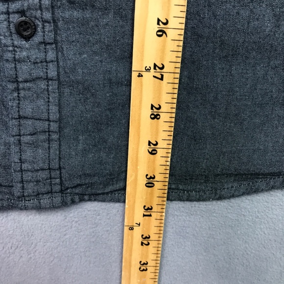 Rock & Republic Shirt Long Sleeve Men XXL Slightly Fitted Dark Gray Cosmetic 2nd - Picture 8 of 11